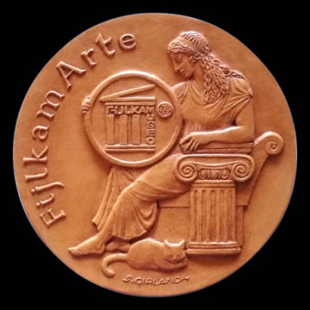 Premio FijlkamArte - medaglione in terracotta, diam cm 16,5 - 2019